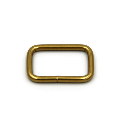 43mm Brass Rectangular Loop Leather Bag Rings Strap Slider Buckle - 1pcs - Hook and Loop Fasteners