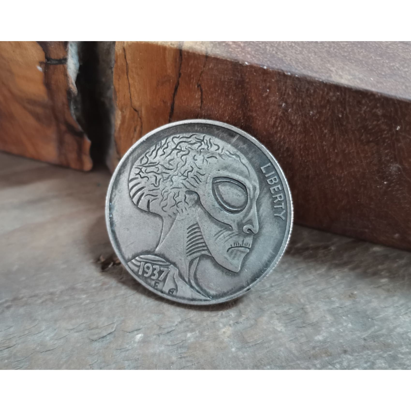 Allien Design Vintage Silver Coin - Penny Coins