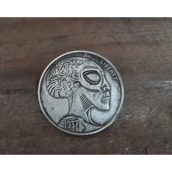 Allien Design Vintage Silver Coin - Penny Coins