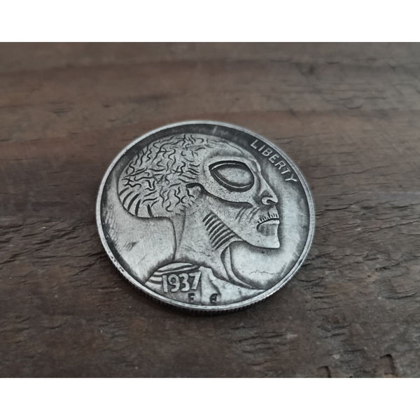 Allien Design Vintage Silver Coin - Penny Coins