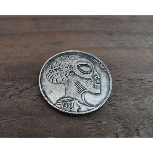 Allien Design Vintage Silver Coin - Penny Coins