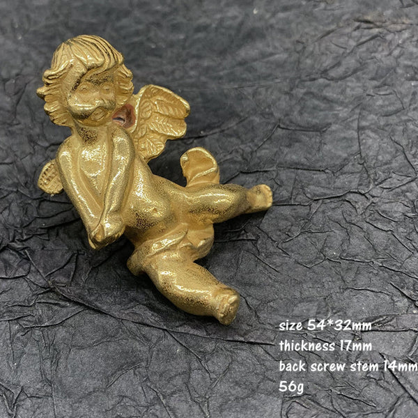 Angel Design Bedroom Kitchen Drawer Pulls Handles 54*32mm Home Decoration - Concho