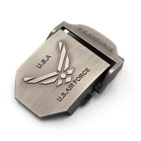 Automatic Belt Buckle - USA Air Force, Mens Boy Gay - Metal Field