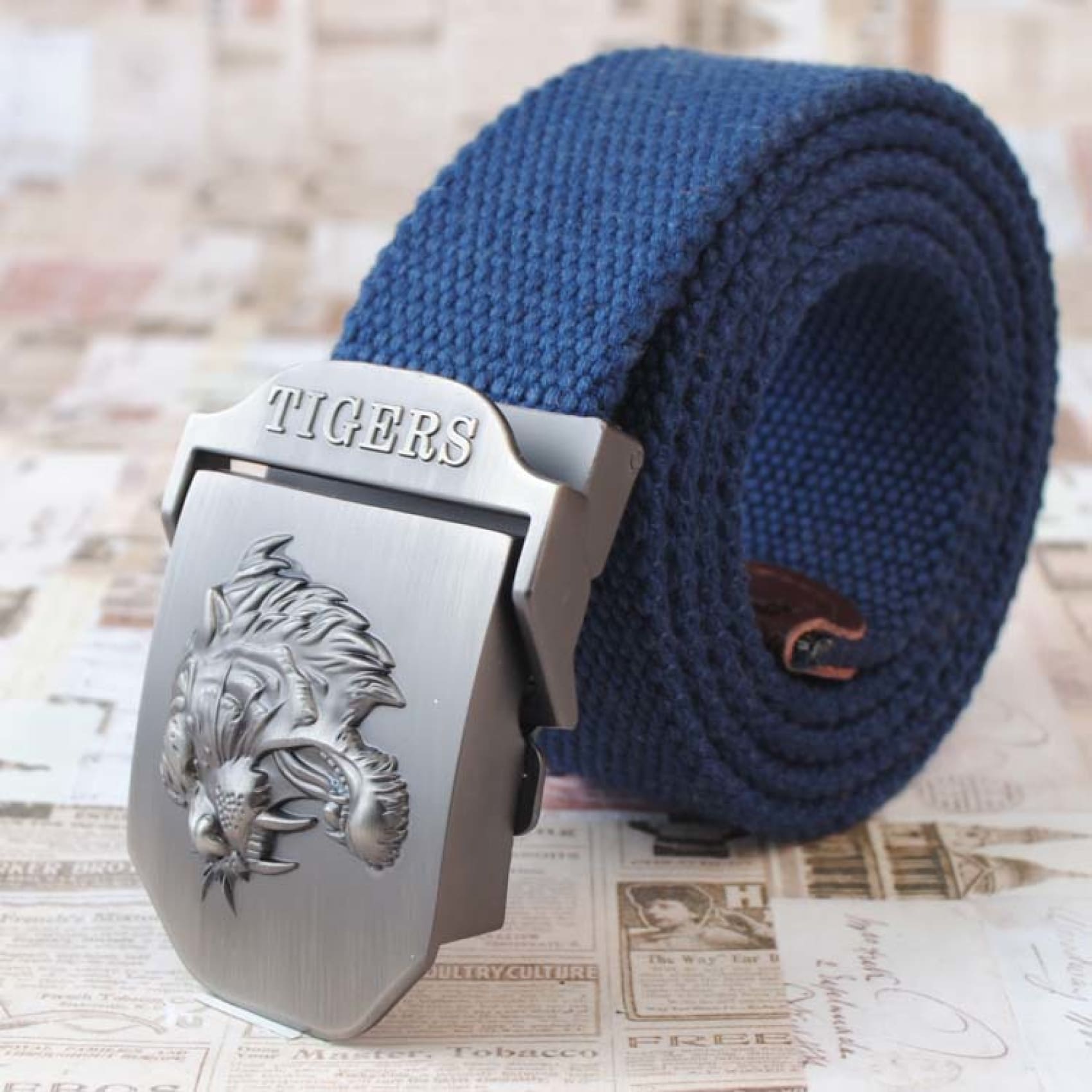 Automatic Buckle Belt -Tiger buckle tiger head – Metal Field  display picture 1