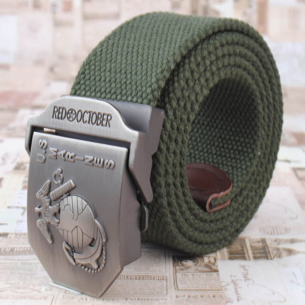 Automatic Buckle Belt - U S Marines Zinc alloy buckle - Metal Field