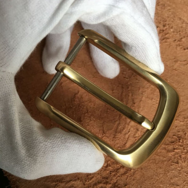 Beautiful Luxury Buckle Gold Slim Leather Belt Hook 30/35/39mm - Belt Buckles Brass