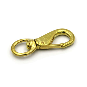 Belt Buckle Clip Lobster Swivel Brass Gold Solid - Metal Field Shop