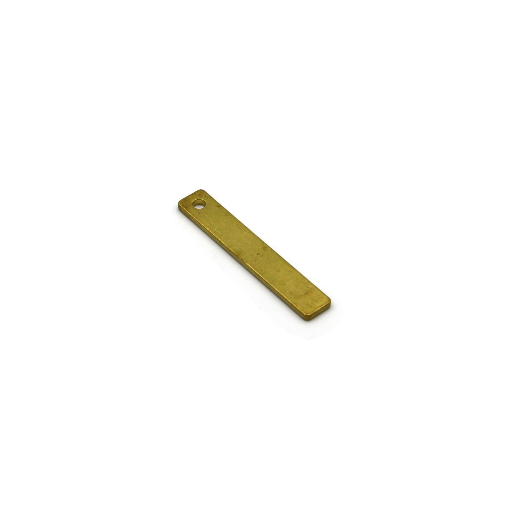 Brass Blank Bar Pets Name Engraving DIY Gifts Keychains Personalised Pendants - Metal Field
