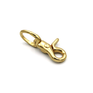 Brass Bolt Snap Gold Clasp Clip Leather Hardwares - 1pcs - Clasps