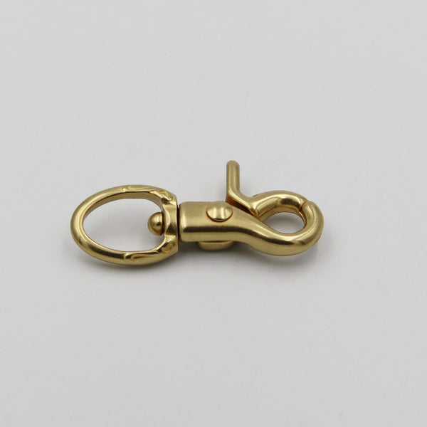 Gold Bolt Snap Closure, Swivel Snap Clasp - Metal Field