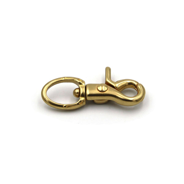 Gold Bolt Snap Closure, Swivel Snap Clasp - Metal Field