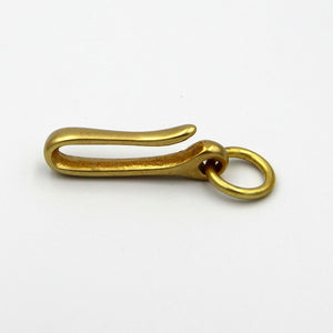 U Shape Brass Hook Keychain Clasp with Ring - Metal Field