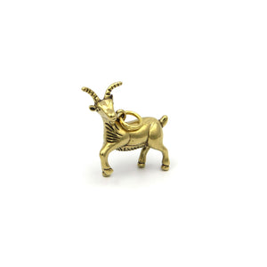 Brass Goat Keyring,Children's Gifts,Goats Keychain Charm Pendant