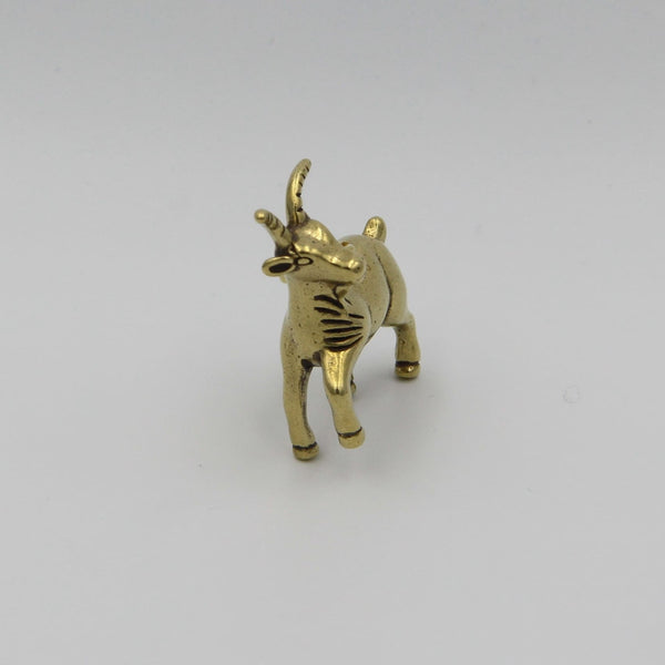 Brass Goat Keychain Pendant Clothing Decoration Gift - Metal Field
