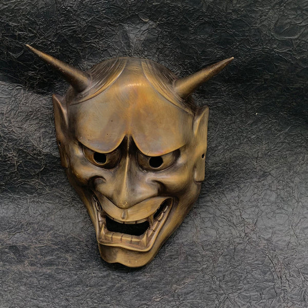 Brass Ornament Satan Devil Mask - Brass Ornament