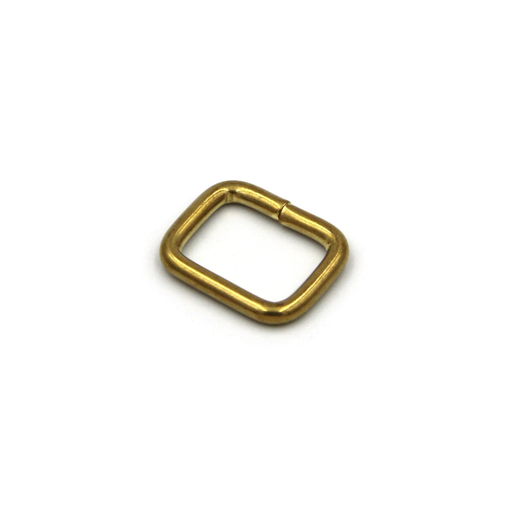Brass Rectangular Ring Split Loop 16mm Leather Bag Strap Fastener Buck –  Metal Field Shop
