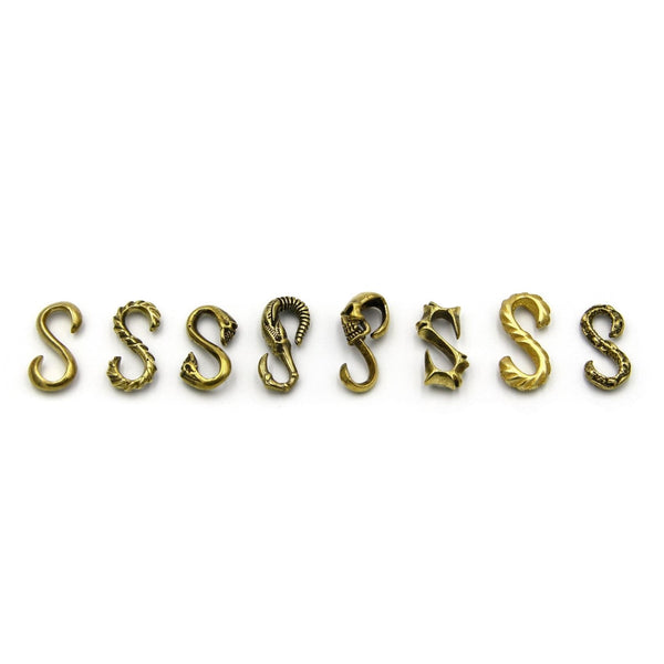 Brass S Hook Connector Bracelet Fitting S Hardware for Leather Craft wholesale DIY Cool - Metal Field