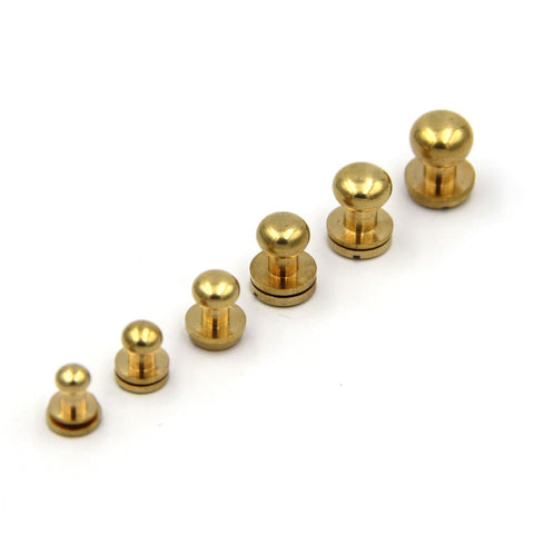 Brass Screw Button 10*8*10mm 400pcs