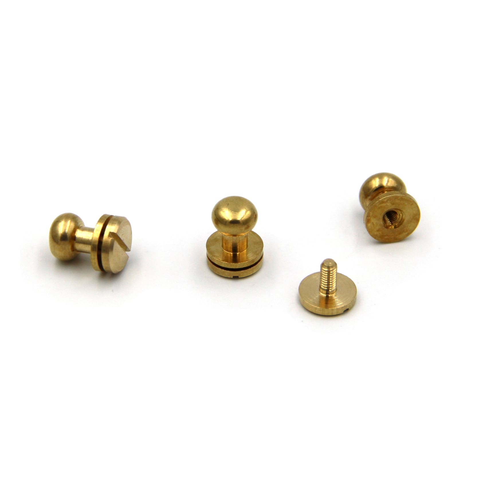 Brass Screw Button 10x8x10 mm - Metal Field Shop