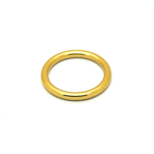 Brass Seamless Gold Rings Leather Bag Handle O Ring 32mm Top Grade