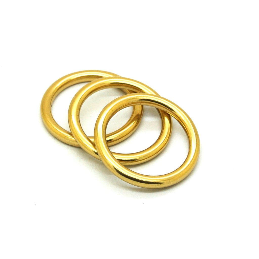 Brass Seamless Gold Rings Leather Bag Handle O Ring 32mm Top Grade – Metal  Field Shop