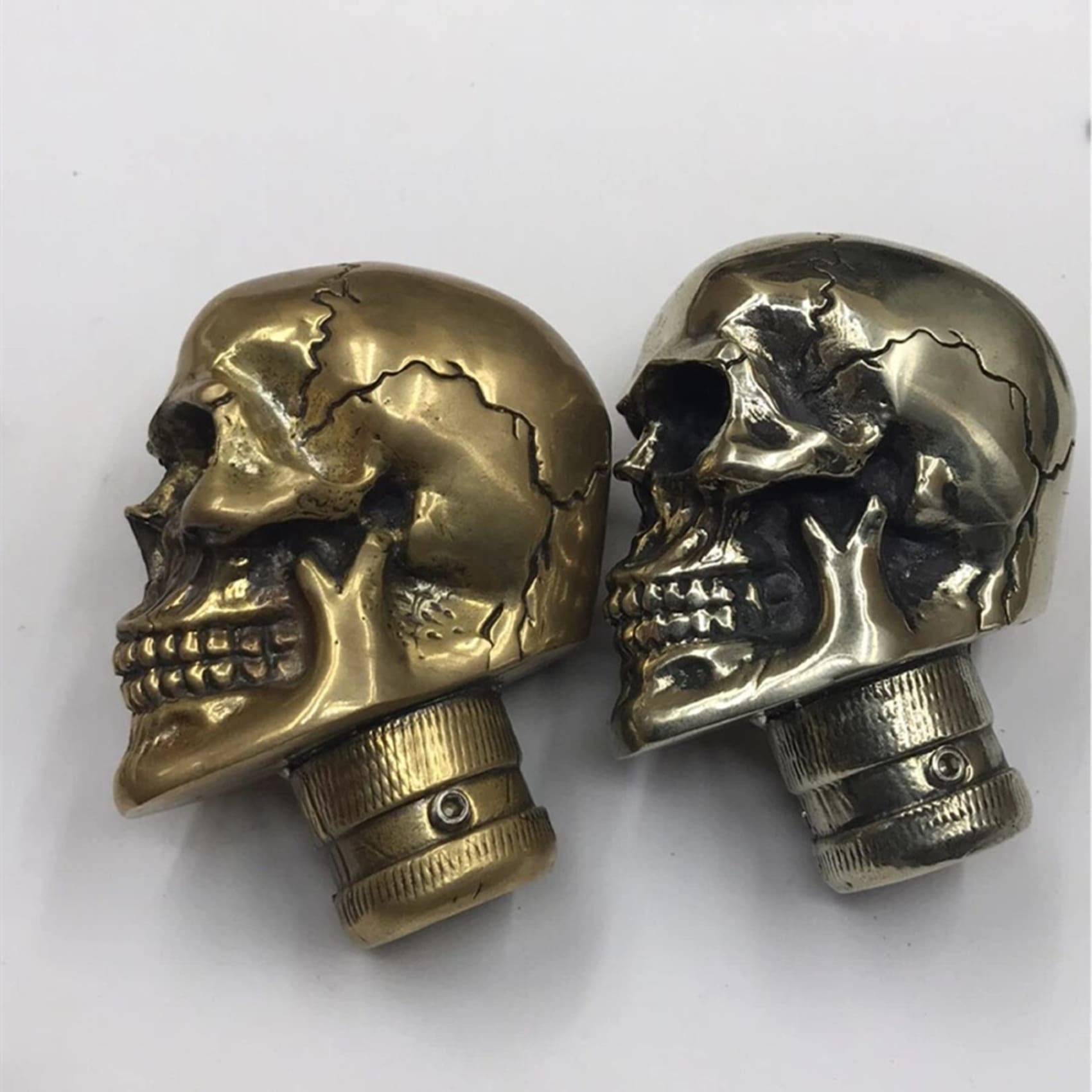 Brass Skull Gear Handle Car Gear Shift Knob – Metal Field Shop