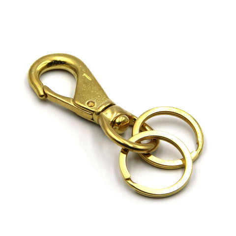ShopUniverse Brass Solid U Shape Hook Car Keychain Keyring Belt Hook Key  Buckle Keychain for Men Wallet Chain Accessory - Brass Solid U Shape Hook  Car Keychain Keyring Belt Hook Key Buckle