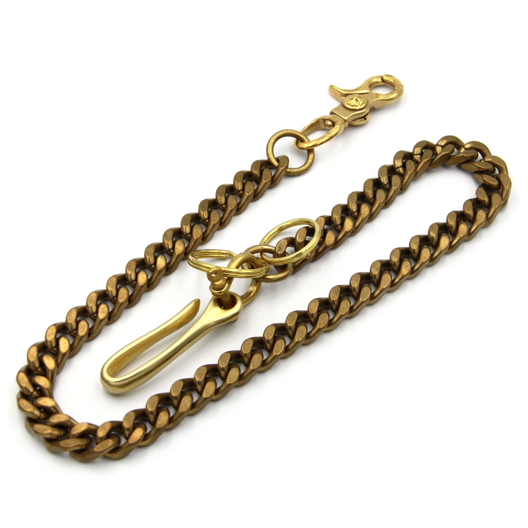 Woven Brass Men's Wallet Chain - Men's Wallet Chains