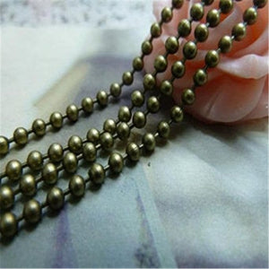 Bronze Bead Chain For DIY Necklace&Keychain - Chains