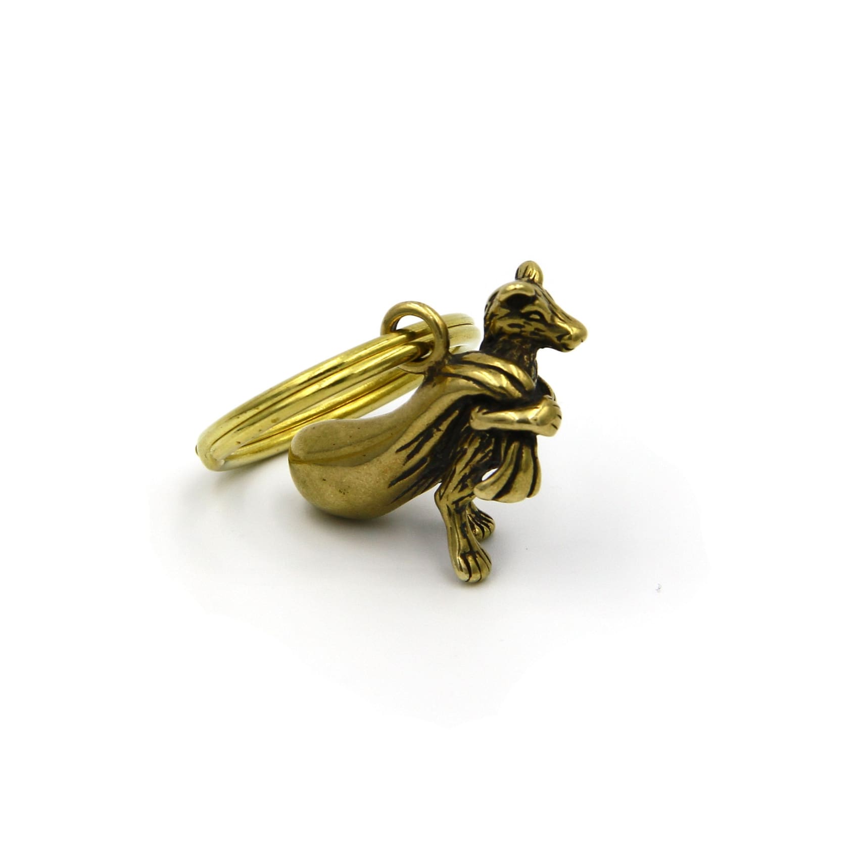 Rich Mouse Key Ring Brass Keychain Decoration