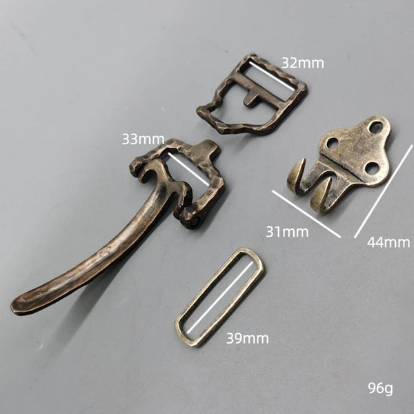 CNC Diamond Cut Littleton Cavalry Buckle Leather Belt Fitting Tool - Belt Buckle