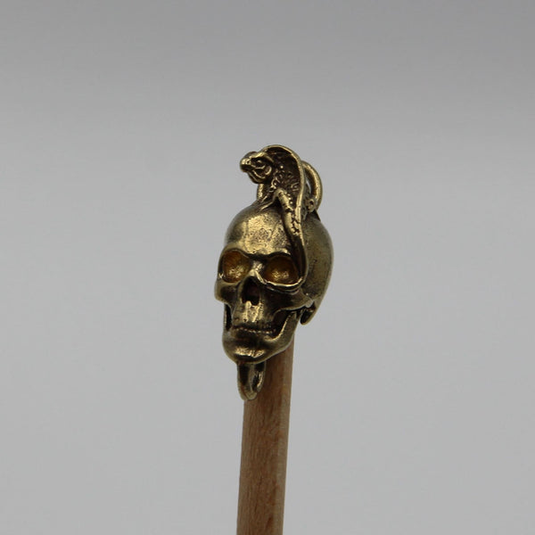 Copper Skull Bead Link Connector Skull Pendants Charm - Charms & Pendants