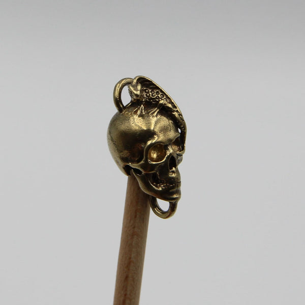 Copper Skull Bead Link Connector Skull Pendants Charm - Charms & Pendants