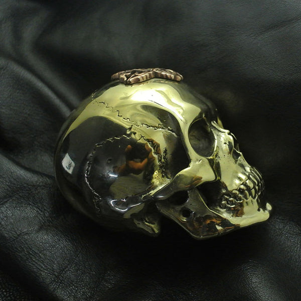 Copper Skull Ornament Home Improvement Decoration - sculpture