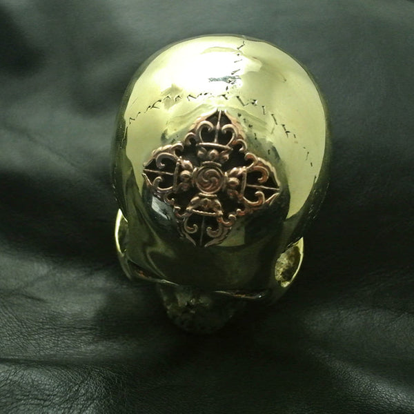Copper Skull Ornament Home Improvement Decoration - sculpture