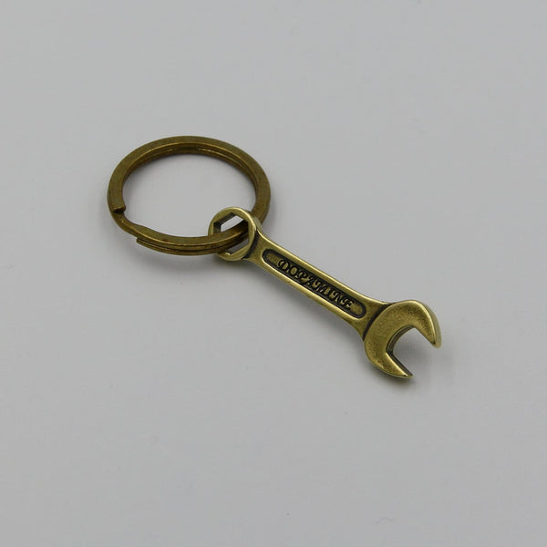 Copper Spanner Keychain Pendant Wrench EDC Tool Brass - Metal Field