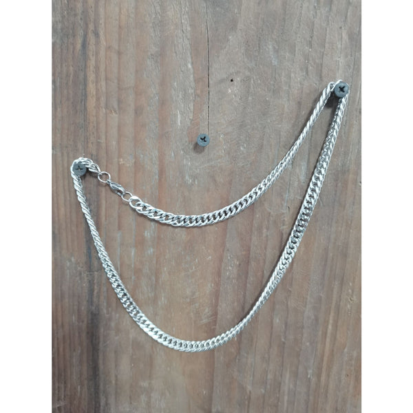 Curb chain Stainless Necklace Anti-Allergy Curb Chain 55cm
