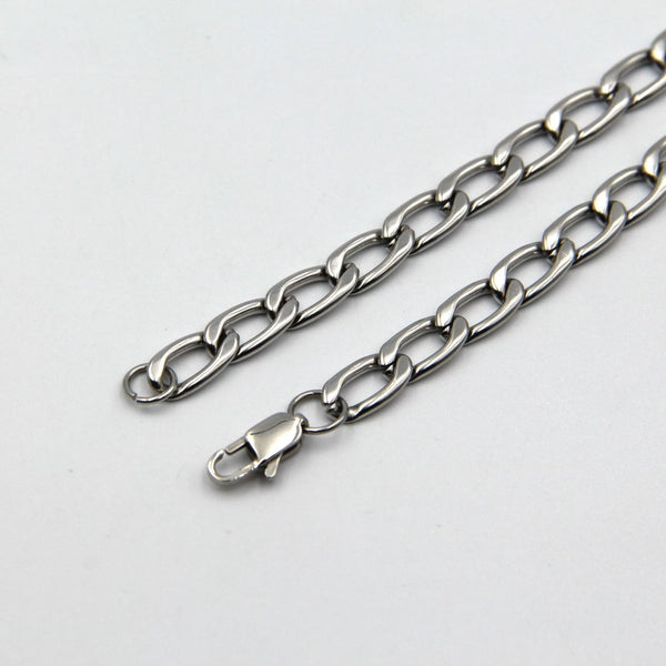 Curb Men chain design Necklace Women - Metal Field