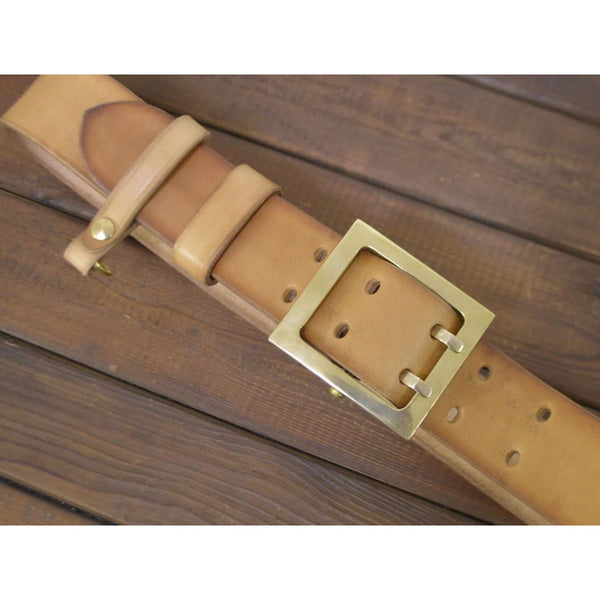 Custom Cowboy Belts Personalized Heavy Duty Brass Buckle With Double Pin 38/40/45mm - Belts