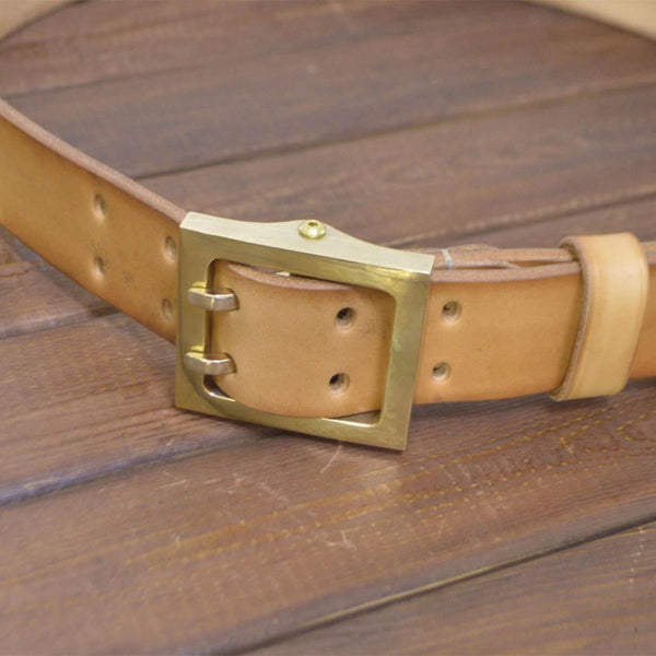 Custom Cowboy Belts Personalized Heavy Duty Brass Buckle With Double Pin 38/40/45mm - Belts