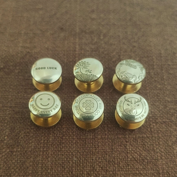 Custom Icon/Logo Brass Chicago Screws Leather Belts Fastener Rivets 10x(4-15)mm - Rivets