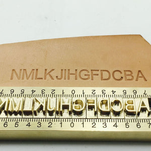 Customized Alphabet Brass Stamp (0-9) (A-Z) Personlized Font Number Lo –  Metal Field Shop