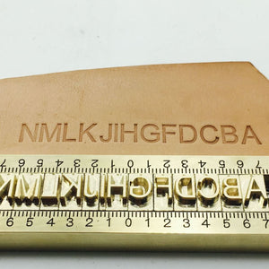 Customized Alphabet Brass Stamp (0-9) (A-Z) Personlized Font Number Logo 5mm - Metal Field