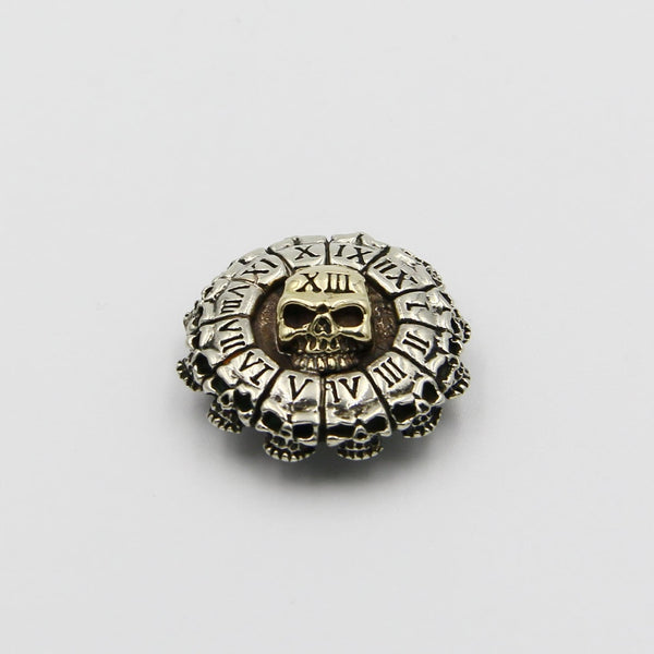 Death Skull Design Conchos, Leather Craft Decoration Accessories,Screwback Rivets - Metal Field