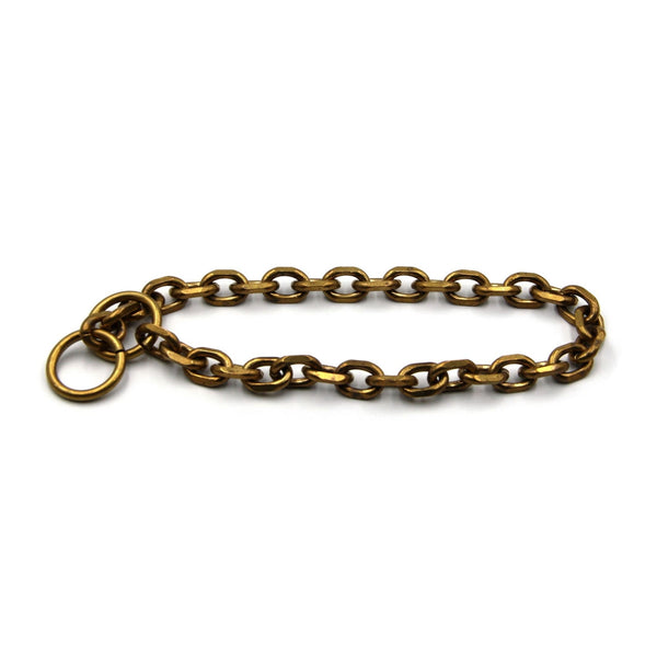 Dog Choke Collar Brass Chain Dog Necklace