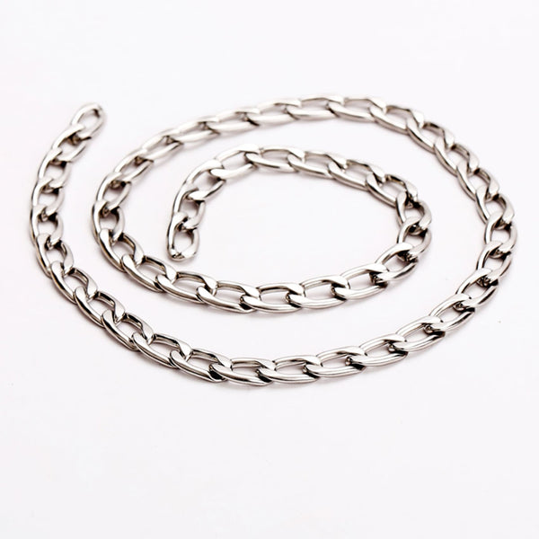 Figaro Chain Silver Stainless Steel 7,5mm - Metal Field