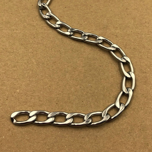 Figaro Chain Silver Stainless Steel 7,5mm - Metal Field