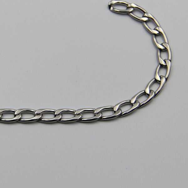 Figaro Chain Silver Stainless Steel 7,5mm - Metal Field