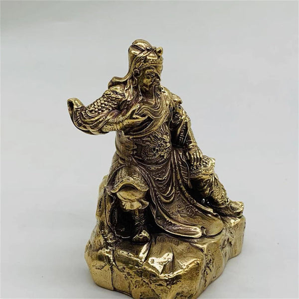 God of Wealth Statue Solid Brass - Brass Ornament Statue