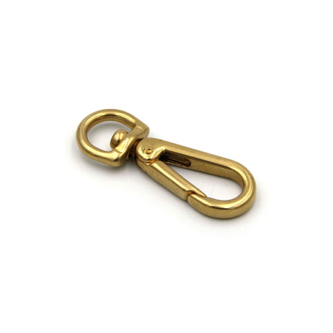 Gold Snap Hook Japanese Style Brass Swivel Clasp Clip 20mm – Metal